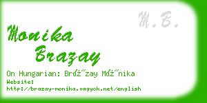 monika brazay business card